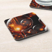 Bubbels in koplampen drankjes onderzetter (Linkerzijde)