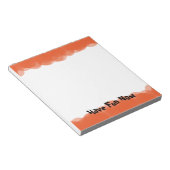 Bubbels in Sinaasappel Notitieblok (Schuin)