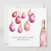 Bubbels, konijntjes en paasbrunch kaart (Achterkant)