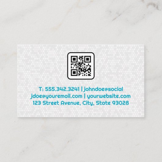 Bubbels met Logo | Reiniging | QR Visitekaartje (Achterkant)