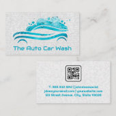 Bubbels met Logo | Reiniging | QR Visitekaartje (Voorkant / Achterkant)