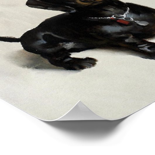 Bubbels omhoog draaien poster (Hoek)