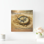 Bubbels omhoog - vierkante klok (Huis)