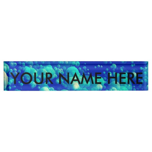 BUBBELS ONDERWATER ~ NAAMBORDJE (Voorkant)