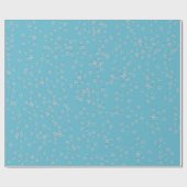 Bubbels op Aqua Blue Cadeaupapier (Vlak)