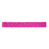 Bubbels op heet roze satijnen lint (Voorkant)