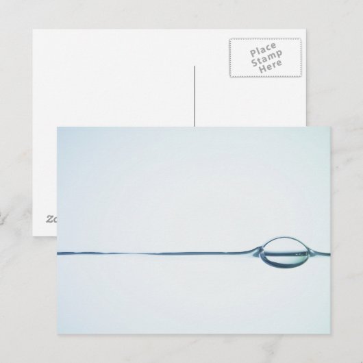 Bubbels op het wateroppervlak briefkaart (Voorkant / Achterkant)