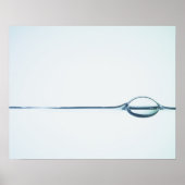 Bubbels op het wateroppervlak poster (Voorkant)