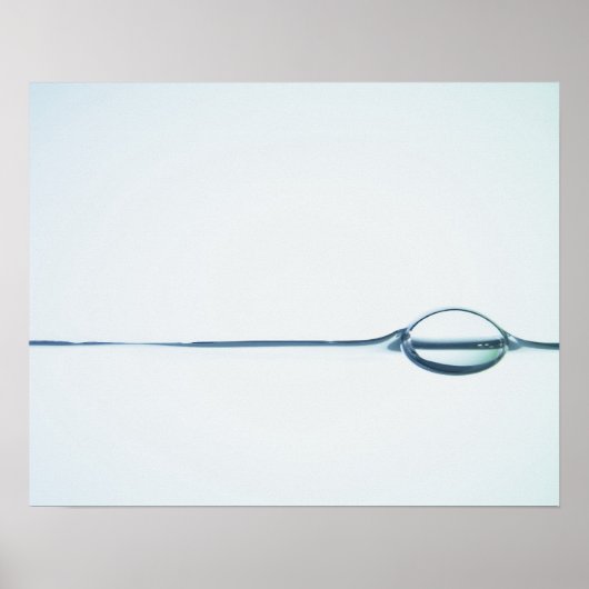 Bubbels op het wateroppervlak poster (Voorkant)