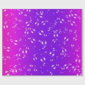 Bubbels op roze en Paarse verloop Cadeaupapier (Vlak)