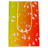 Bubbels Op Sinaasappel, Geel en Limoen Gradient Medium Cadeauzakje (Achterkant)