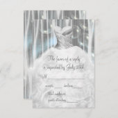 Bubbels Party Jurk Wit Quinceaera RSVP (Voorkant / Achterkant)