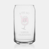 Bubbels Persoonlijkheid – Pret Wine Kan Glas (Achterkant)