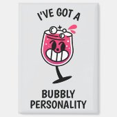 Bubbels Persoonlijkheid – Wijnliefhebber Magneet (Voorkant)