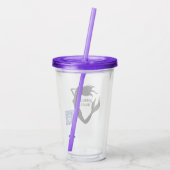 Bubbels Reizen Acryl Tumbler Acryl Drinkbeker (Achterkant)