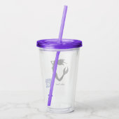 Bubbels Reizen Zeemeermin Acryl Tumbler Acryl Drinkbeker (Achterkant)