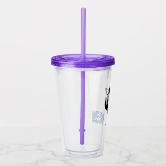 Bubbels Reizen Zeemeermin Acryl Tumbler Acryl Drinkbeker (Rechts)