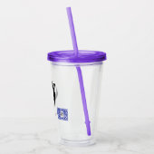 Bubbels Reizen Zeemeermin Acryl Tumbler Drinkbeker (Links)