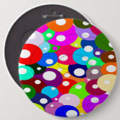 BUBBELS RONDE BUTTON 6,0 CM (Voorkant /achterkant)