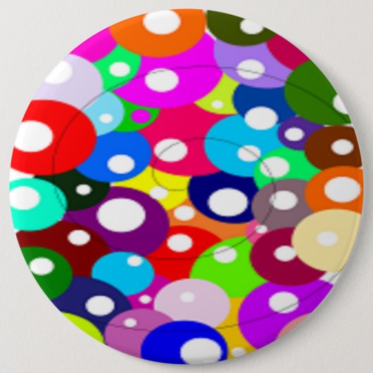 BUBBELS RONDE BUTTON 6,0 CM (Voorkant)