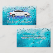 Bubbels voor auto-wasgoed | Waterlopen Visitekaartje (Voorkant / Achterkant)