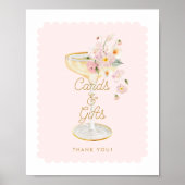 Bubbels Vrijgezellenfeest Kaarten en geschenken Poster (Voorkant)