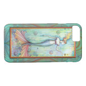 Bubbels Zeemeermin Waterverf Fantasy Art Case-Mate iPhone Case (Achterkant (Horizontaal))