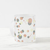 Bubbels zwevend heelal matglas koffiemok (Voorkant links)