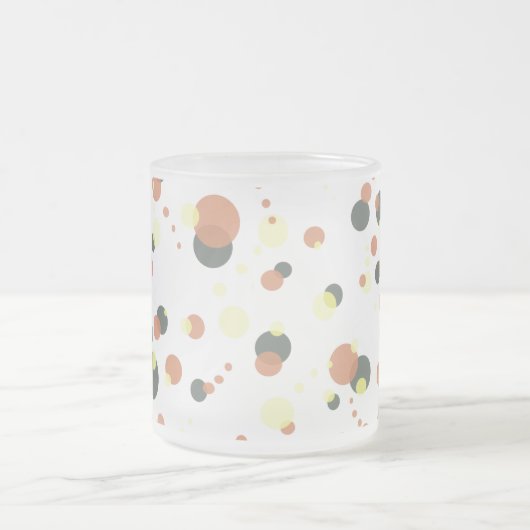 Bubbels zwevend heelal matglas koffiemok (Center)