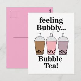 Bubbeltje Thee Drank Grappig Briefkaart