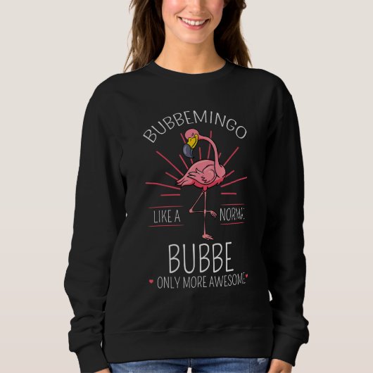 Bubbemingo Bubbe Flamingo Grandma Grandmoeder 4 Trui (Voorkant)