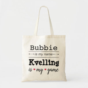 Bubbie en Hashtag op Back Budget Canvas tas