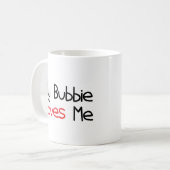Bubbie houdt van me koffiemok (Voorkant links)