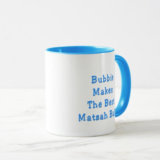 Bubbie maakt de beste Matzoh Balls Pascha Mok (Voorkant rechts)