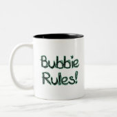 Bubbie Rules Tweekleurige Koffiemok (Links)