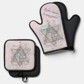 Bubbie's Joodse keukenster Ovenwant & Pannenlap Set (Voorkant / Achterkant)