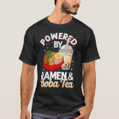 Bubble aangedreven door ramen & Boba Tea T-shirt (Voorkant)