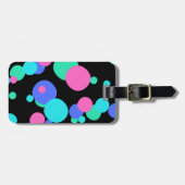 Bubble Abstract Patroon Bagagelabel (Voorkant horizontaal)