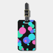 Bubble Abstract Patroon Bagagelabel (Voorkant verticaal)