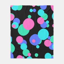 Bubble Abstract Patroon Fleece Deken