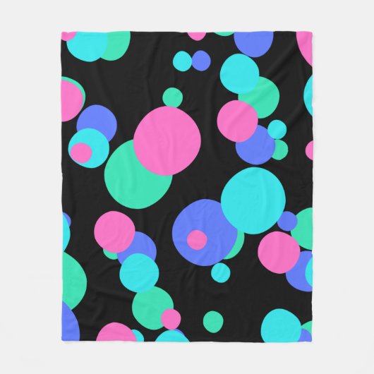 Bubble Abstract Patroon Fleece Deken (Voorkant)