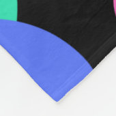 Bubble Abstract Patroon Fleece Deken (Hoek)