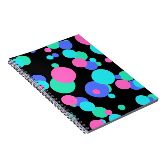 Bubble Abstract Patroon Notitieboek (Rechterzijde)