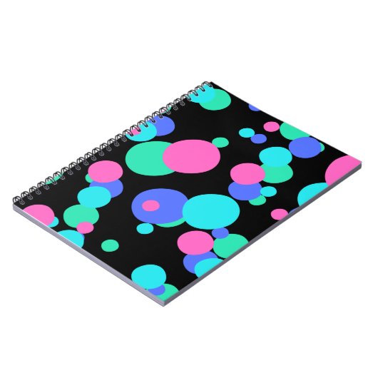 Bubble Abstract Patroon Notitieboek (Linkerzijde)