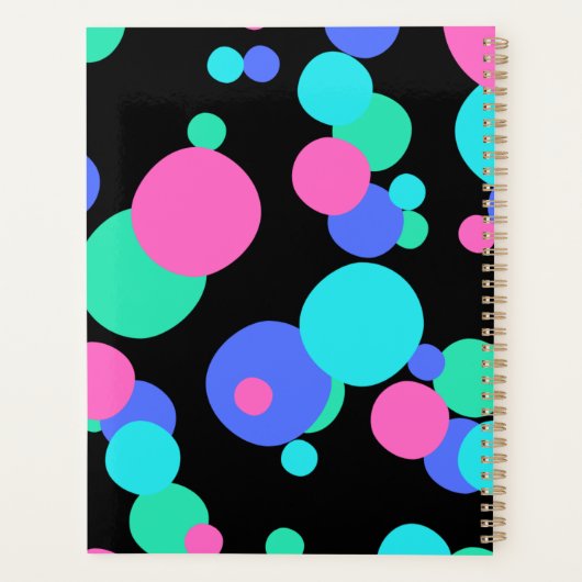 Bubble Abstract Patroon Planner (Achterkant)