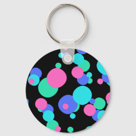 Bubble Abstract Patroon Sleutelhanger