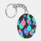 Bubble Abstract Patroon Sleutelhanger (Voorkant Links)