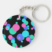 Bubble Abstract Patroon Sleutelhanger (Achterkant)