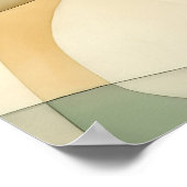 Bubble Abstracte Waterverf kunst aan de muur Print (Hoek)