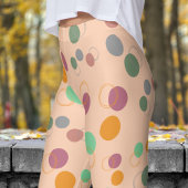 Bubble Apricot Pink Bubbles Patroon Leggings
